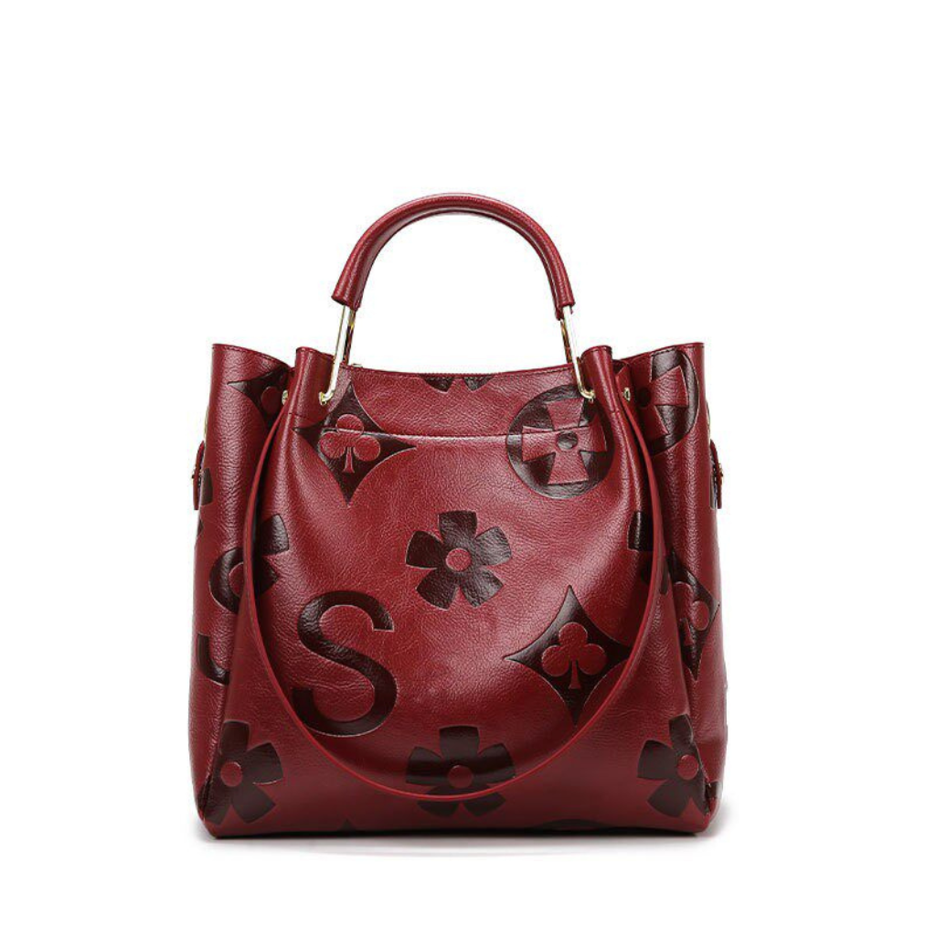 Luna | Floral Embossed Handbag