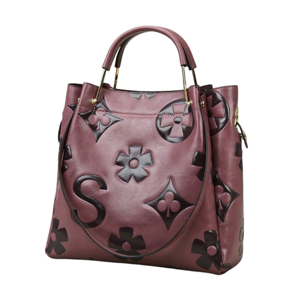 Luna | Floral Embossed Handbag