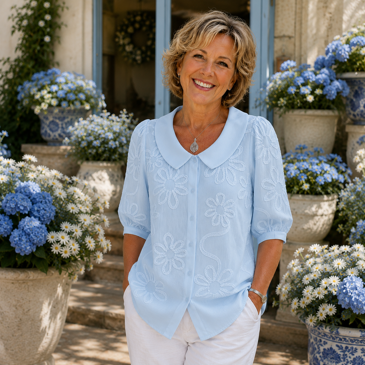 Margot™ │ Elegant Floral Blouse