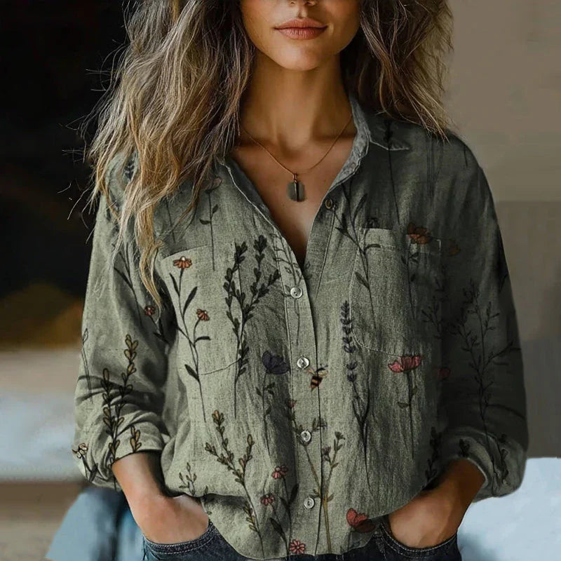 Veya – Trendy Classic Floral Printed Blouse