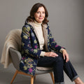 Floral Fleece Jacket | Soft Warmth with Timeless Grace