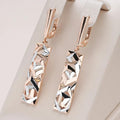 MYRA™ - Elegant Rectangular Gold and Silver Earrings