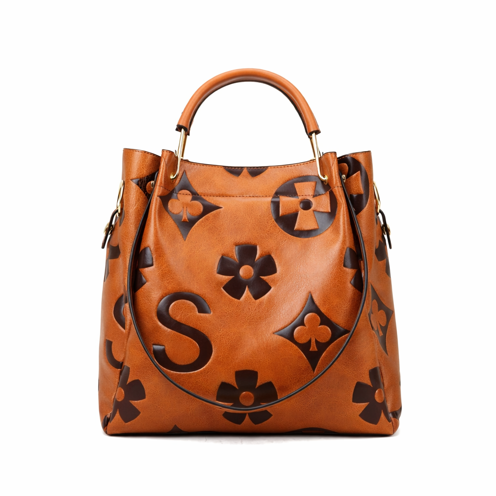 Luna | Floral Embossed Handbag