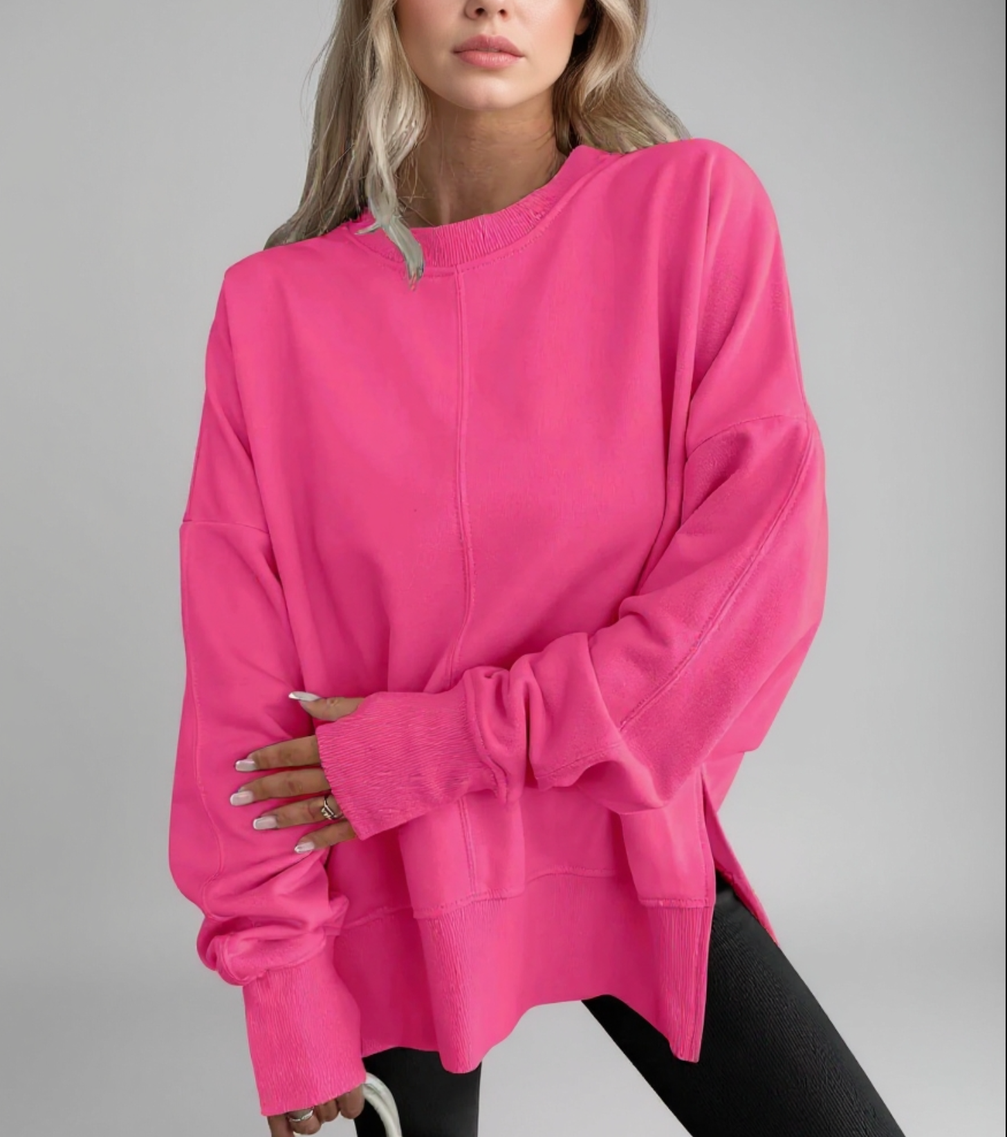 Gwelia™ | Comfy Oversized Long Sleeve Sweatshirt