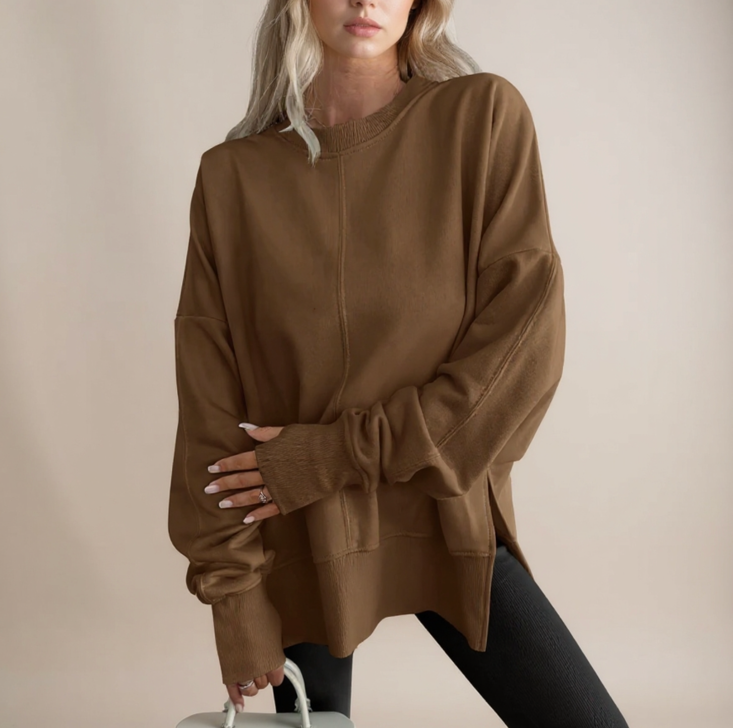 Gwelia™ | Comfy Oversized Long Sleeve Sweatshirt