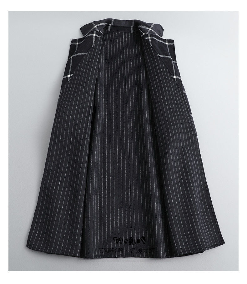 Lapel Black Tweed Coat | Vintage Elegance Meets Modern Strength