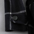 Lapel Black Tweed Coat | Vintage Elegance Meets Modern Strength