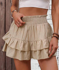 GAIL™ - Casual Ruffle Tiered Boho Shorts