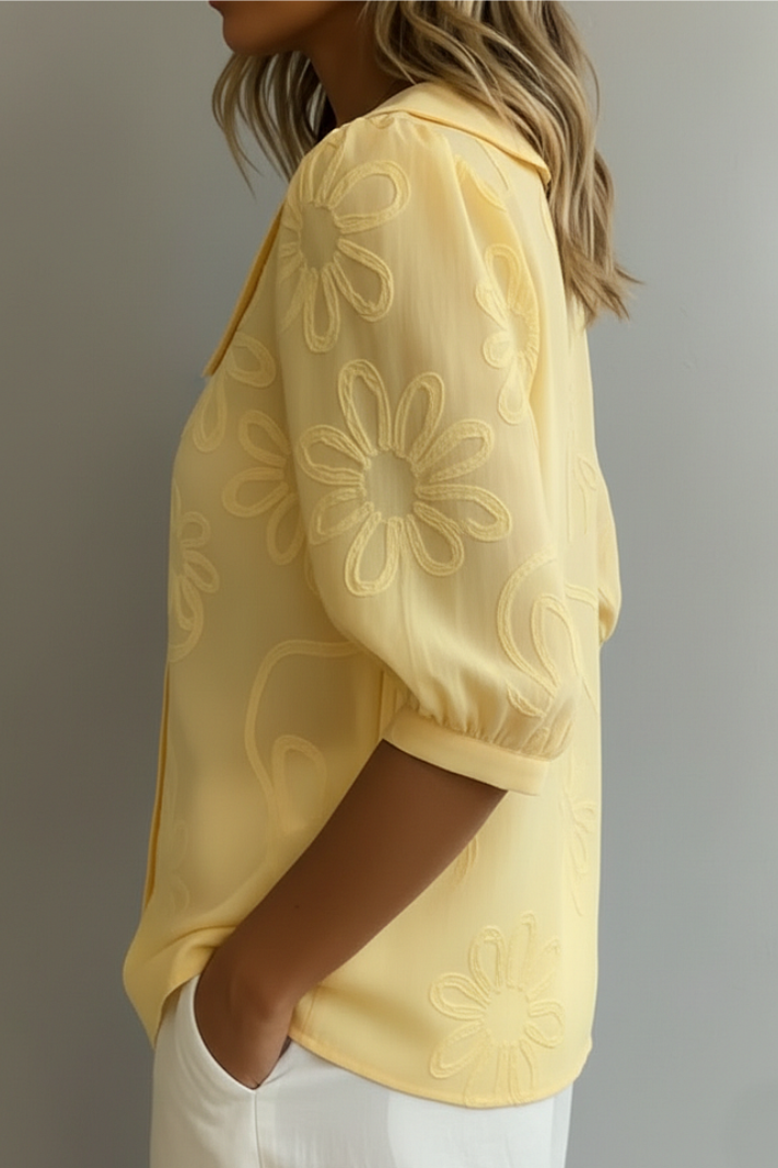 Margot™ │ Elegant Floral Blouse