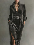 Elegant Corduroy Dress