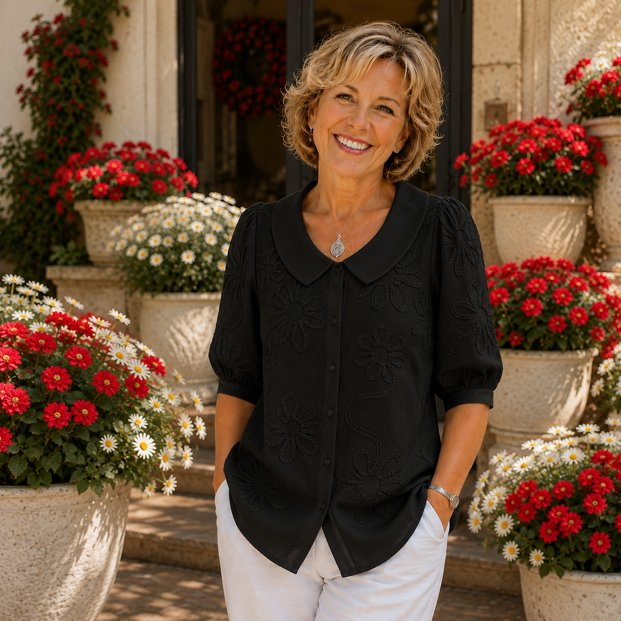 Margot™ │ Elegant Floral Blouse