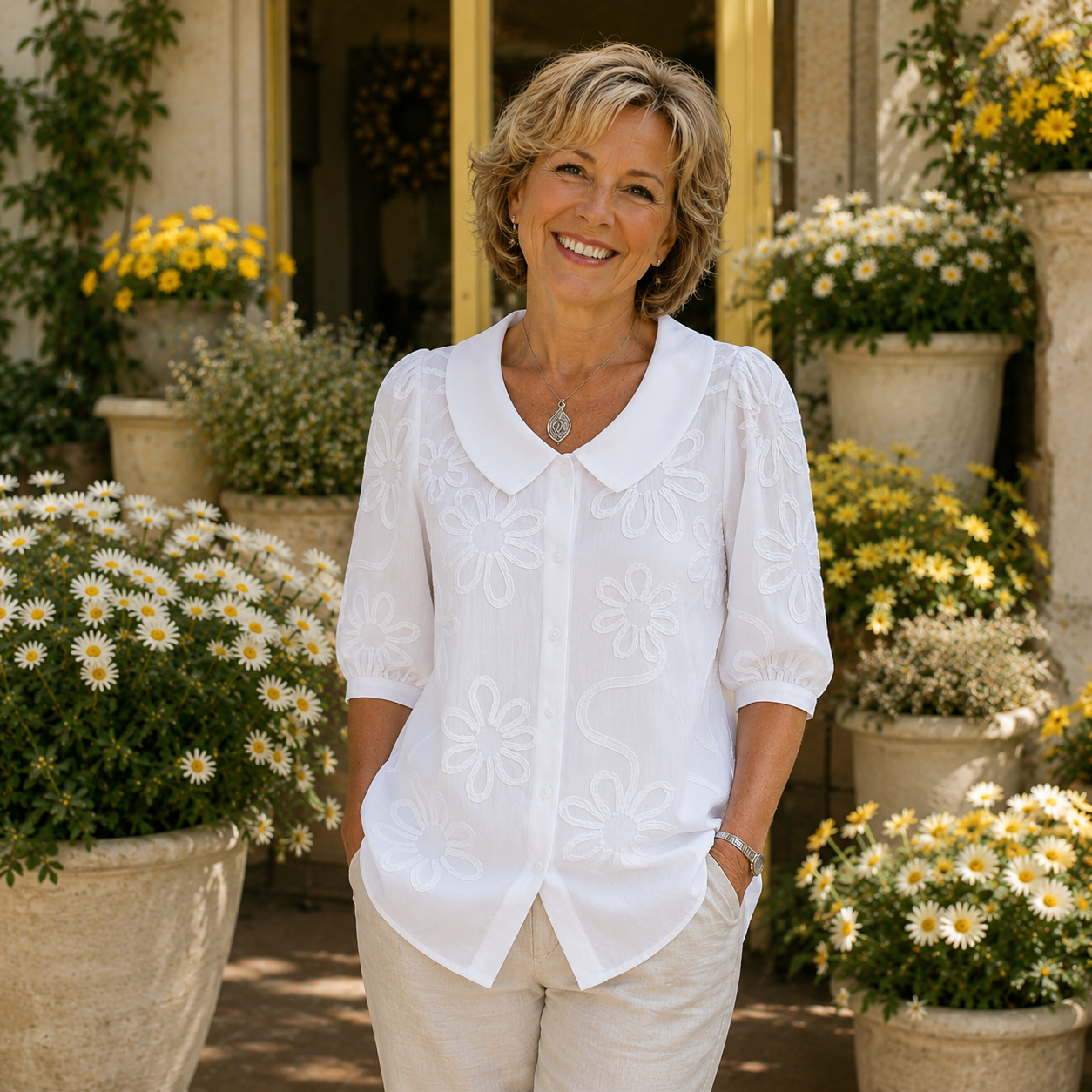 Margot™ │ Elegant Floral Blouse