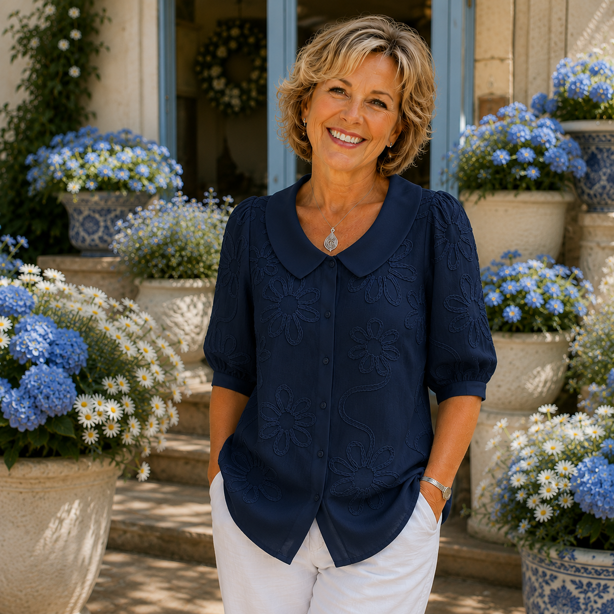 Margot™ │ Elegant Floral Blouse