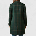 Retro Lapel Plaid Tweed Coat | Vintage Charm Meets Modern Power