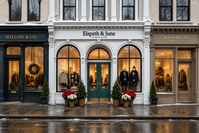 Elspeth & June boutique storefront Vancouver
