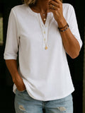 Camilla | The Organic Knit Heavy-Cotton Button Henley